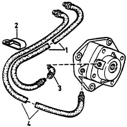 Пневмопровод клапана управления коробки передач